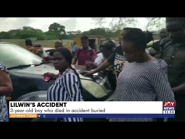 ⁣Lilwin's Accident: 3-year-old boy who died in the accident burried
