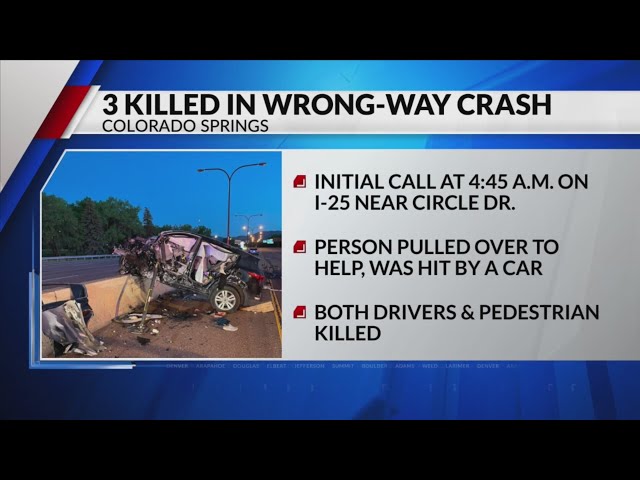 ⁣3 killed in wrong-way crash