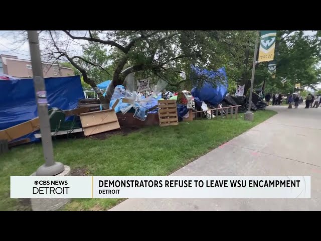 ⁣Demonstrators refuse to leave Wayne State encampment, man killed in shootout and more top stories
