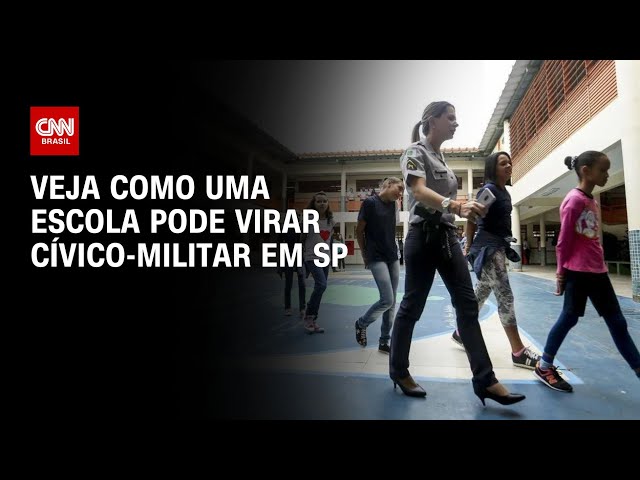 ⁣Veja como uma escola pode virar cívico-militar em SP | CNN NOVO DIA