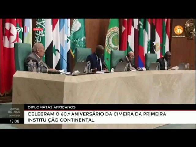 ⁣Diplomatas Africanos - Celebram o 60.ª aniversário da cimeira da primeira instituição continental