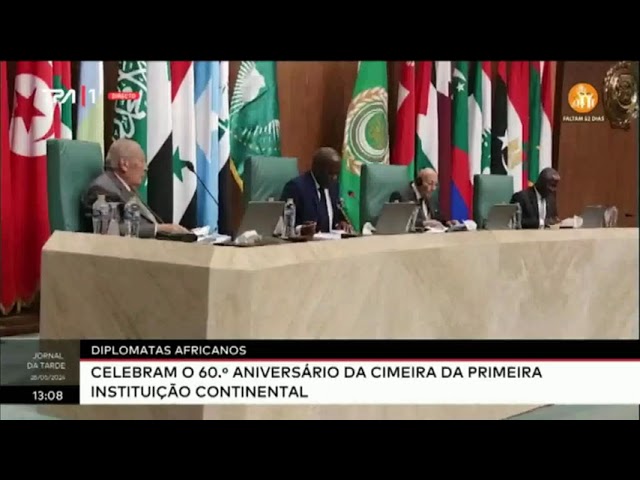 Diplomatas Africanos - Celebram o 60.ª aniversário da cimeira da primeira instituição continental