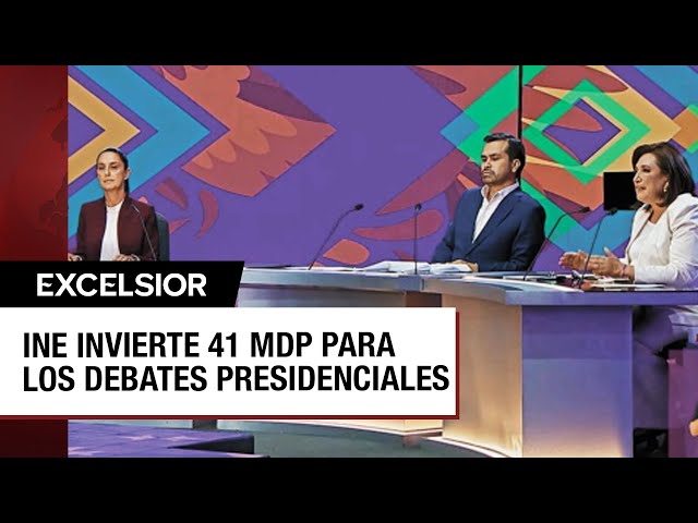 ⁣Elecciones 2024: Debates presidenciables costaron al menos 41 mdp