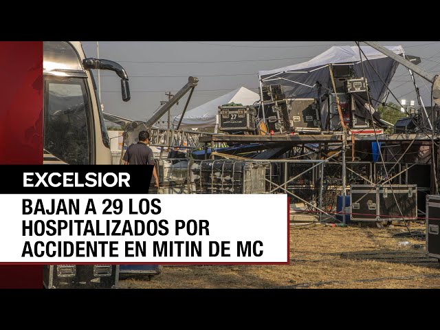 ⁣Tragedia en Nuevo León: Aún hay 29 hospitalizados por caída de templete en mitin de MC