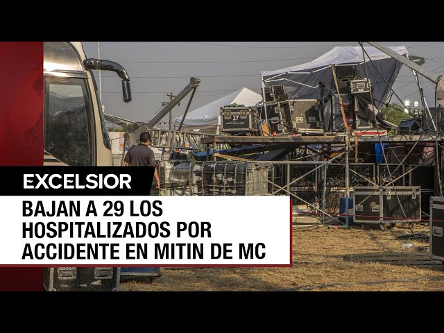 Tragedia en Nuevo León: Aún hay 29 hospitalizados por caída de templete en mitin de MC