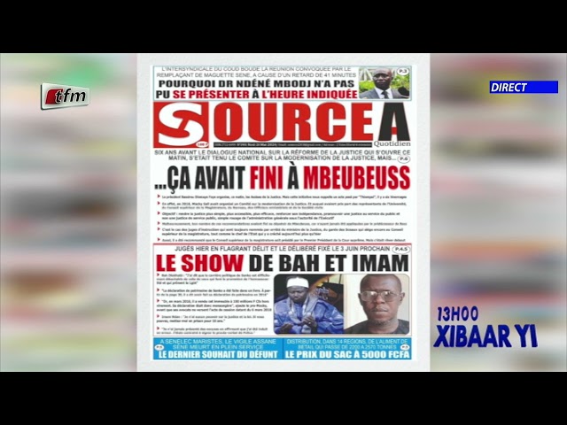 ⁣Revue de Presse du 28 Mai 2024 présenté par Mamadou Mouhamed Ndiaye