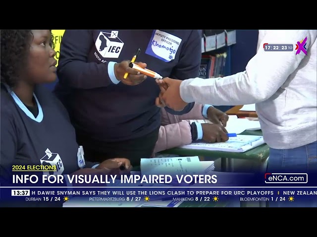 ⁣2024 elections | Info for visually impaired voters