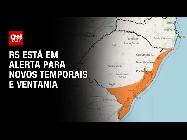 ⁣RS está em alerta para novos temporais e ventania | BRASIL MEIO-DIA