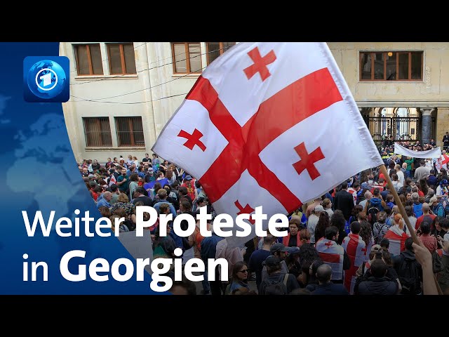 ⁣Proteste in Georgien: Parlament will „Agentengesetz“ verabschieden