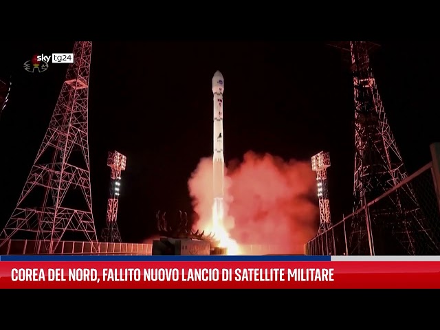 ⁣Corea del Nord, fallito nuovo lancio di satellite militare