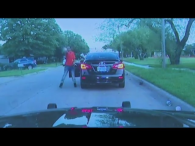 ⁣Fort Worth PD releases video of shootout with suspect