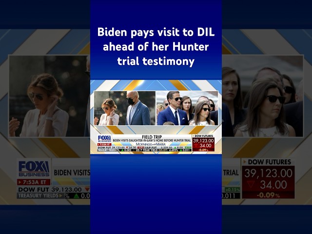 ⁣Biden visits daughter-in-law before her testimony in Hunter Biden trial #shorts