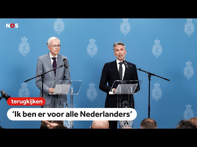 TERUGKIJKEN | Eerste persconferentie beoogd premier Schoof