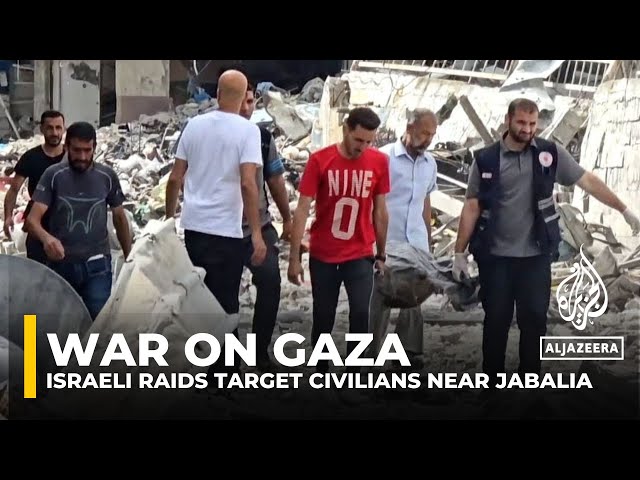 ⁣War on Gaza: Israeli air raids rain down on Palestinians returning home near Jabalia