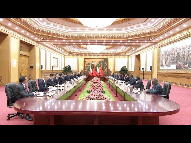 ⁣President Xi holds talks with Equatorial Guinean president