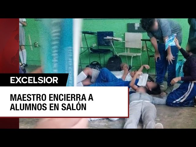 ⁣Alumnos en Veracruz son encerrados en salón sin ventilación y con intenso calor