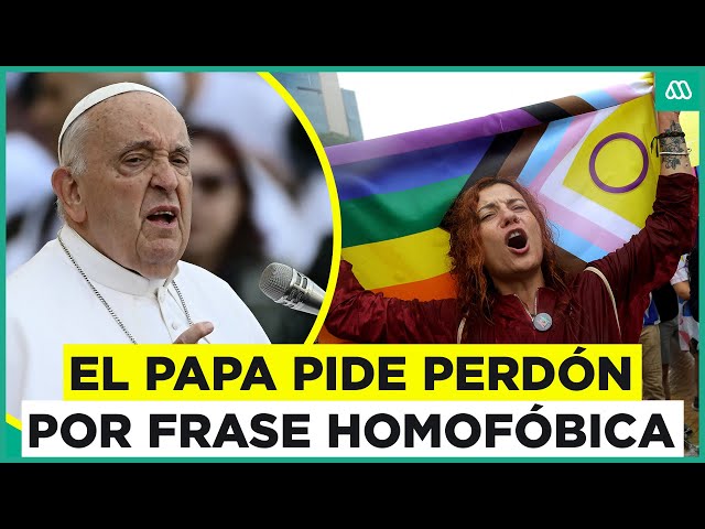 ⁣Papa Francisco se disculpa por frase contra la comunidad LGBT