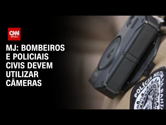 ⁣MJ: Bombeiros e policiais civis devem utilizar câmeras |BASTIDORES CNN