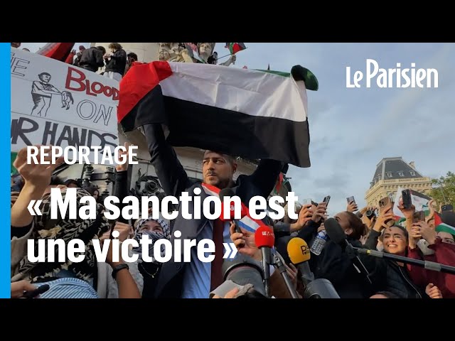 ⁣Le député Sébastien Delogu ovationné lors d’une manifestation pour Gaza