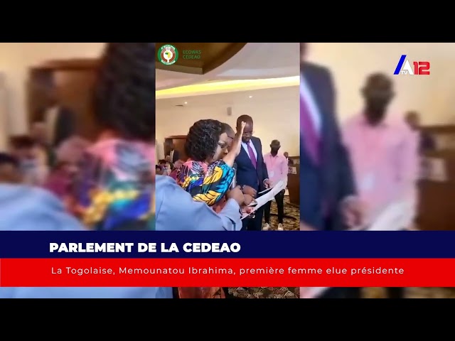 ⁣Parlement de la CEDEAO La Togolaise, Memounatou Ibrahima, première femme elue présidente