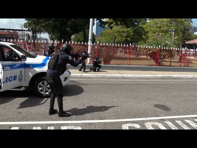 City Police Show Off Tactical Proficiency At Mayor's Inspection Parade