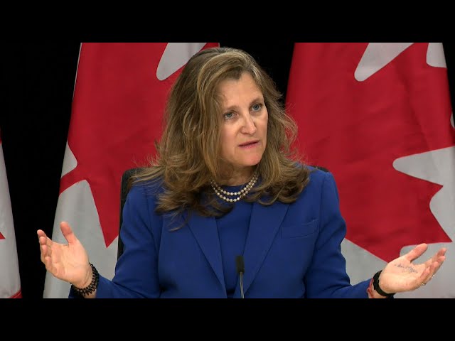 ⁣June rate cut? Chrystia Freeland says it's Bank of Canada's decision | INTEREST RATE NEWS