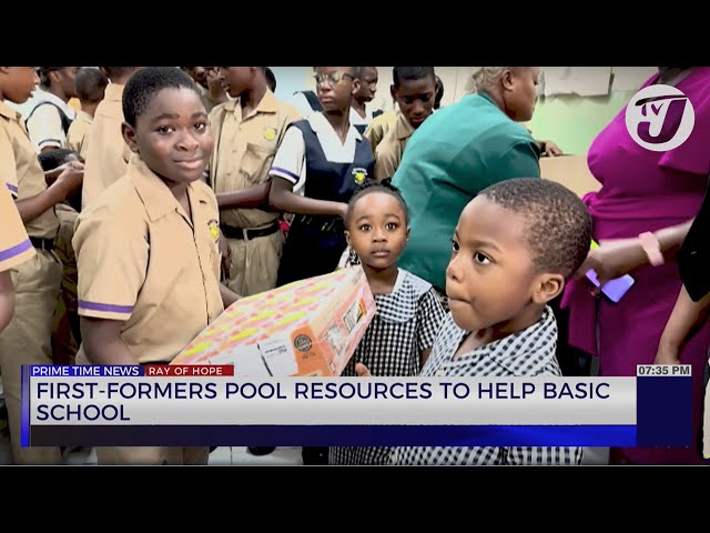⁣First Formers Pool Resources to Help Help Basic School | TVJ News