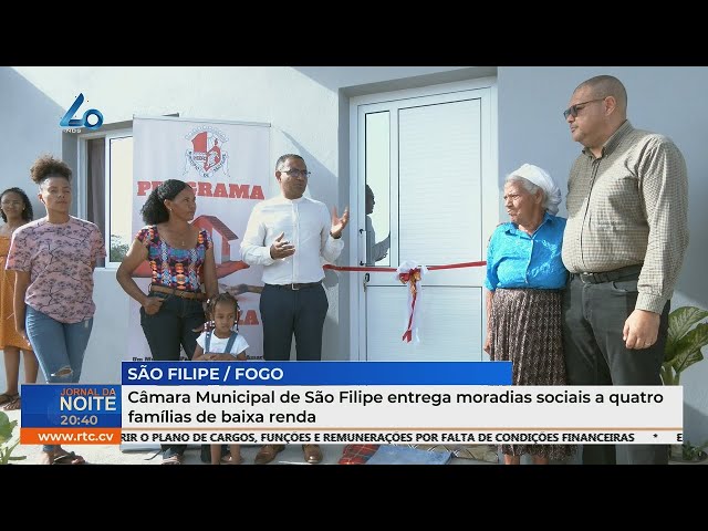 ⁣Câmara Municipal de São Filipe entrega moradias sociais a quatro famílias de baixa renda