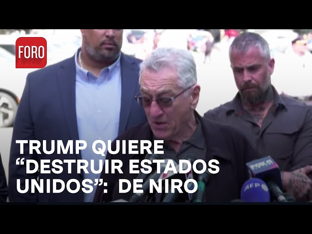 Robert De Niro despotrica contra Donald Trump - A Las Tres