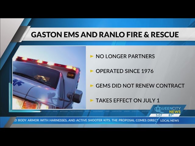 ⁣Gaston County town loses own ambulance service