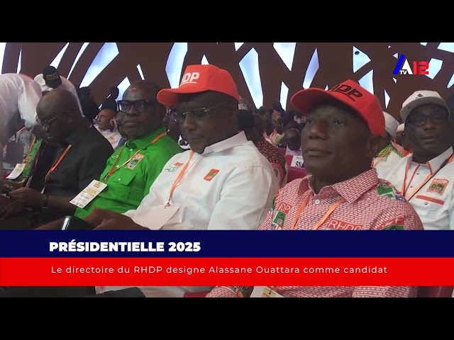 Présidentielle 2025 Le directoire du RHDP designe Alassane Ouattara comme candidat 2