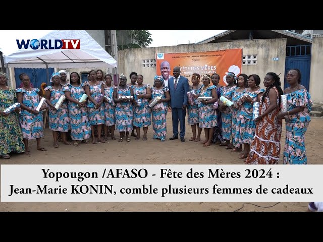 Yopougon /AFASO - Fête des Mères 2024 : Jean-Marie KONIN, comble plusieurs femmes de cadeaux