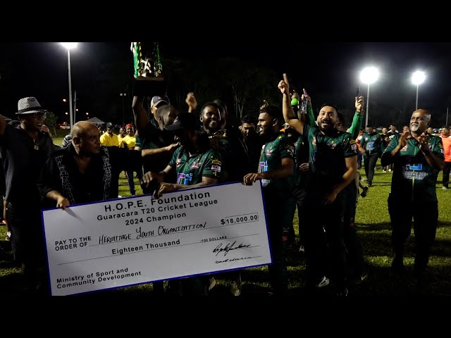 ⁣Hermitage Youth Organization Wins Guaracara T20 Night League