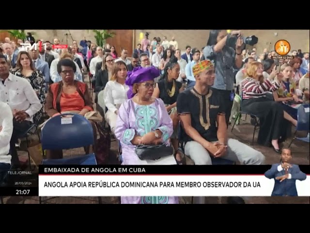 ⁣Embaixadora de Angola em Cuba - Angola apoia República Dominicana para Membro Obeservador da UA