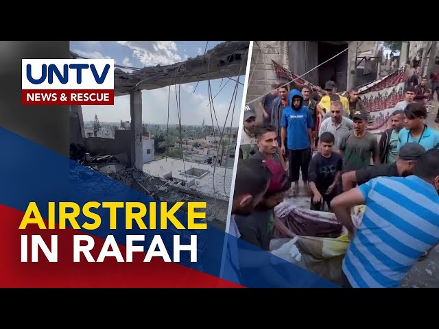 ⁣45 indibidwal, nasawi matapos ang Israeli airstrike sa Rafah