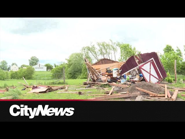 ⁣Tornado touches down west of Montreal, some properties damaged