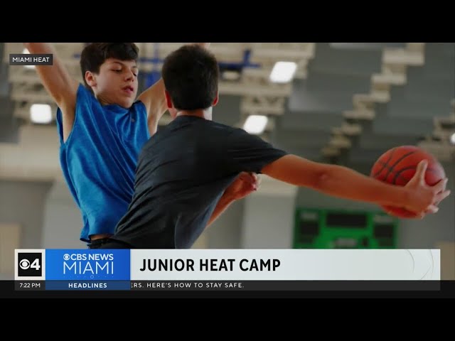 ⁣Young athletes gearing up for Miami Junior Heat summer camp
