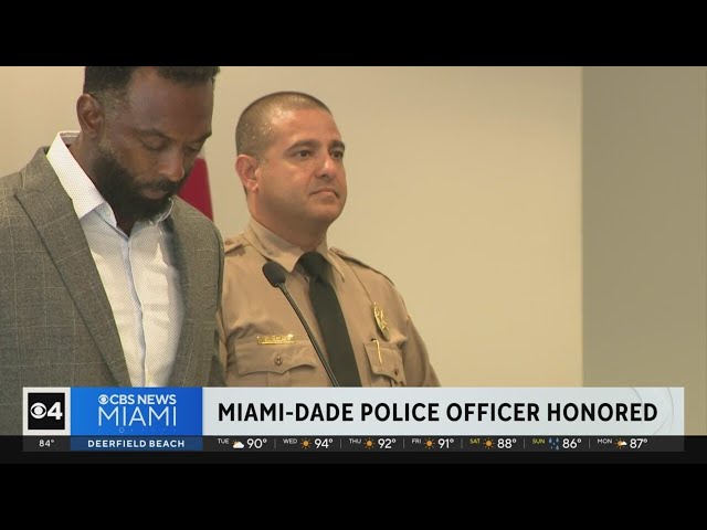 ⁣Miami-Dade Police officer honored for arresting horse slaughter suspect
