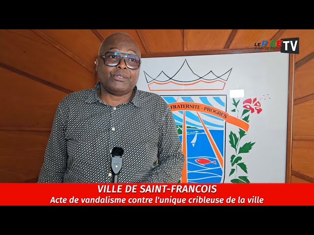 ⁣Ville de Saint François : Acte de vandalisme contre l'unique cribleuse de la ville