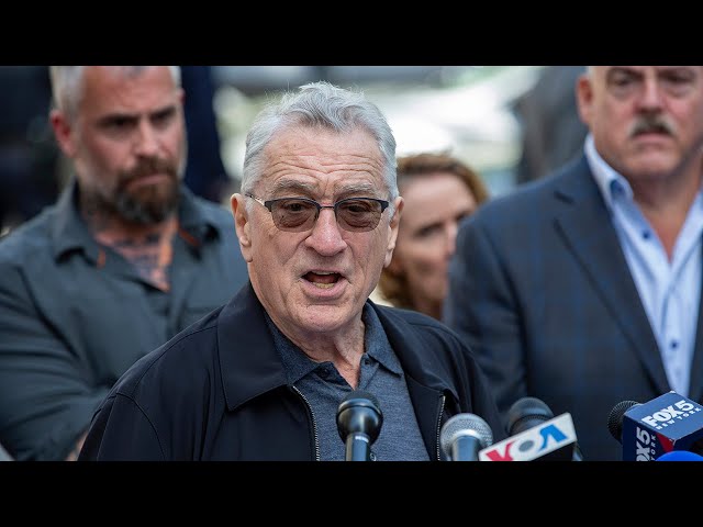 ⁣Robert De Niro slams Trump, fires back at supporters outside hush money trial