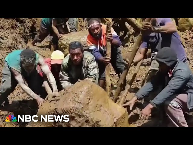 ⁣Recovery efforts underway after deadly landslide in Papua New Guinea