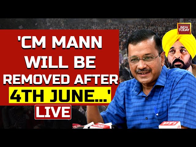 ⁣INDIA TODAY LIVE: Kejriwal's Big Attack: 'Amit Shah Threatened To Finish Mann Govt After 4