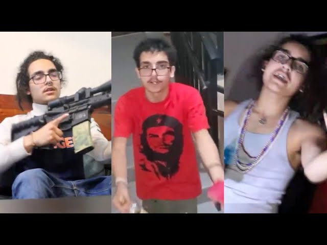 ⁣Joven comunista de Miami se muestra en redes sociales fumando Marihuana y con armas de fuego