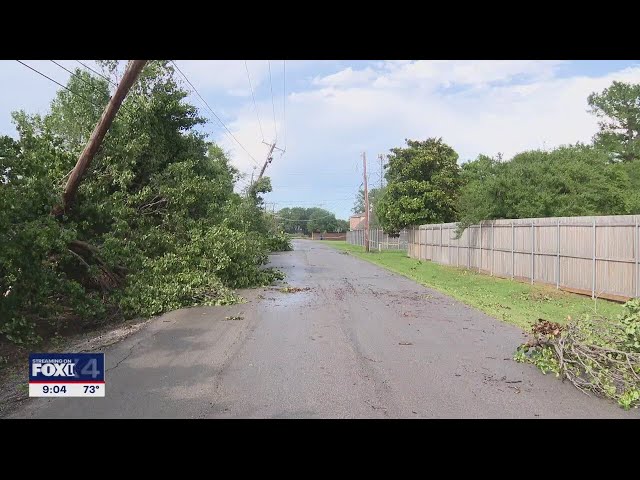 ⁣North Texas severe weather damage: Lake Highlands neighbors begin cleanup process