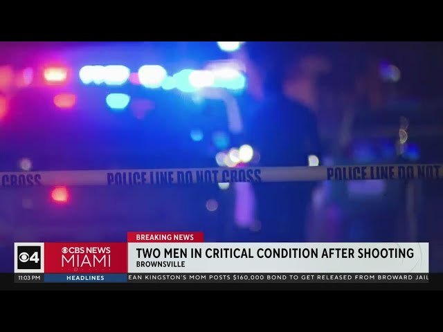 ⁣2 men in critical condition after shooting in Brownsville