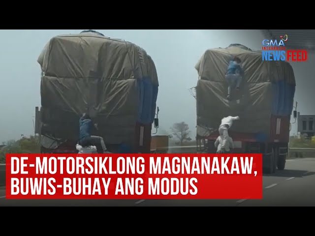 ⁣De-motorsiklong magnanakaw, buwis-buhay ang modus | GMA Integrated Newsfeed