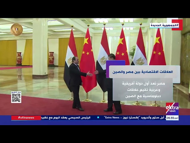 ⁣العلاقات الاقتصادية بين مصر والصين