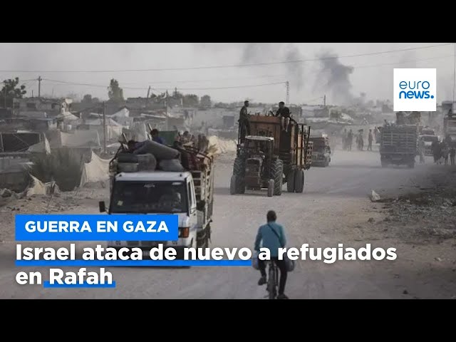 ⁣El Ejército israelí vuelve a atacar las tiendas de campaña de Rafah y mata a otros 37 palestinos