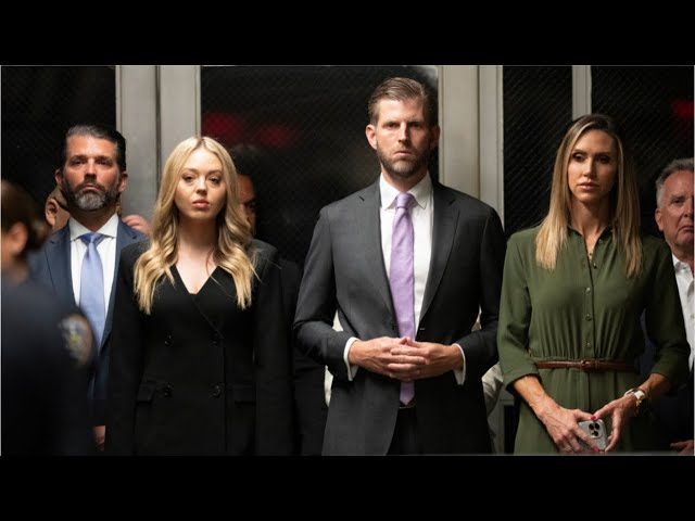 Donald Trump's children unite outside his 'sham trial'