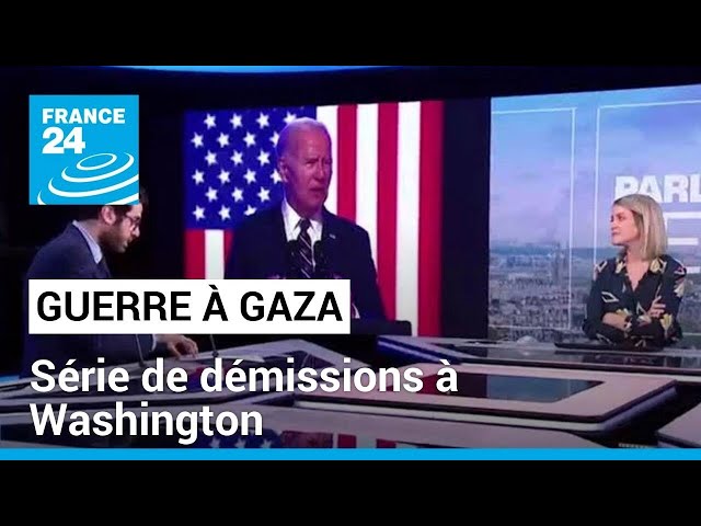 ⁣Guerre à Gaza : série de démissions à Washington • FRANCE 24